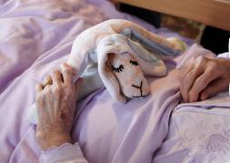 Schlafschaf oder Ich für meinen Teil, Installation, Demenz, Seidlvilla, Ausstellung Anderswo