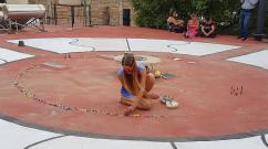 Magic Circle, joy of weaving, sustainability, colorful, games and fun in performanceart
