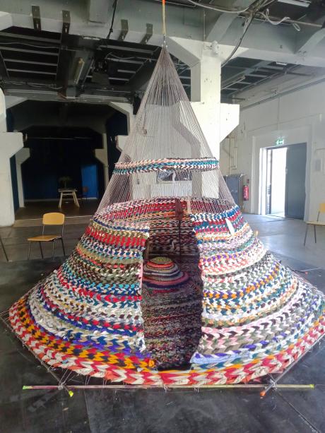 Collectrive weaving, woven narratives, comunity art, JOY of WEAVING