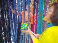 interactive performance, participation, upcycling, TIM Augsburg, Joy of Weaving