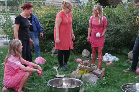 State of aggregation 2, ritual, trasnformation, sacrifice, Su En Butoh Cie, Uppsala, Haglund Skokla