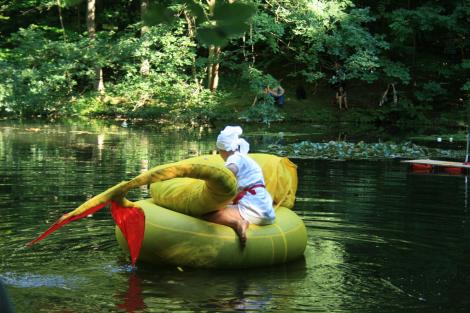 Melusine, Installation, Romantic, Reality, Goethe, Eichendorff, international forest art