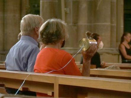 Can youz hera me, communication in time of corona, June 2021, Munich, St. Pau's Cathedral