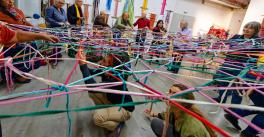 Interactive Performance at the exhibition "so far and yet so close" with Mayan 